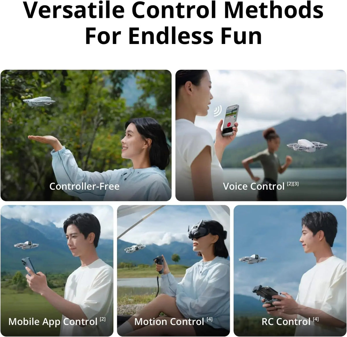 Used-DJI Neo, Mini Drone with 4K UHD Camera for Adults,Palm Takeoff, Subject Tracking, QuickShots, Stabilized Video, Built-In Propeller Guard