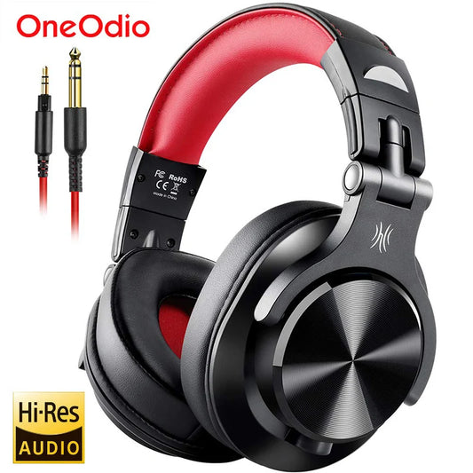 Oneodio A71 Wired Over Ear HiFi Headphones With Mic Studio DJ Headphone Professional Monitor Recording Mixing Headset For Gaming