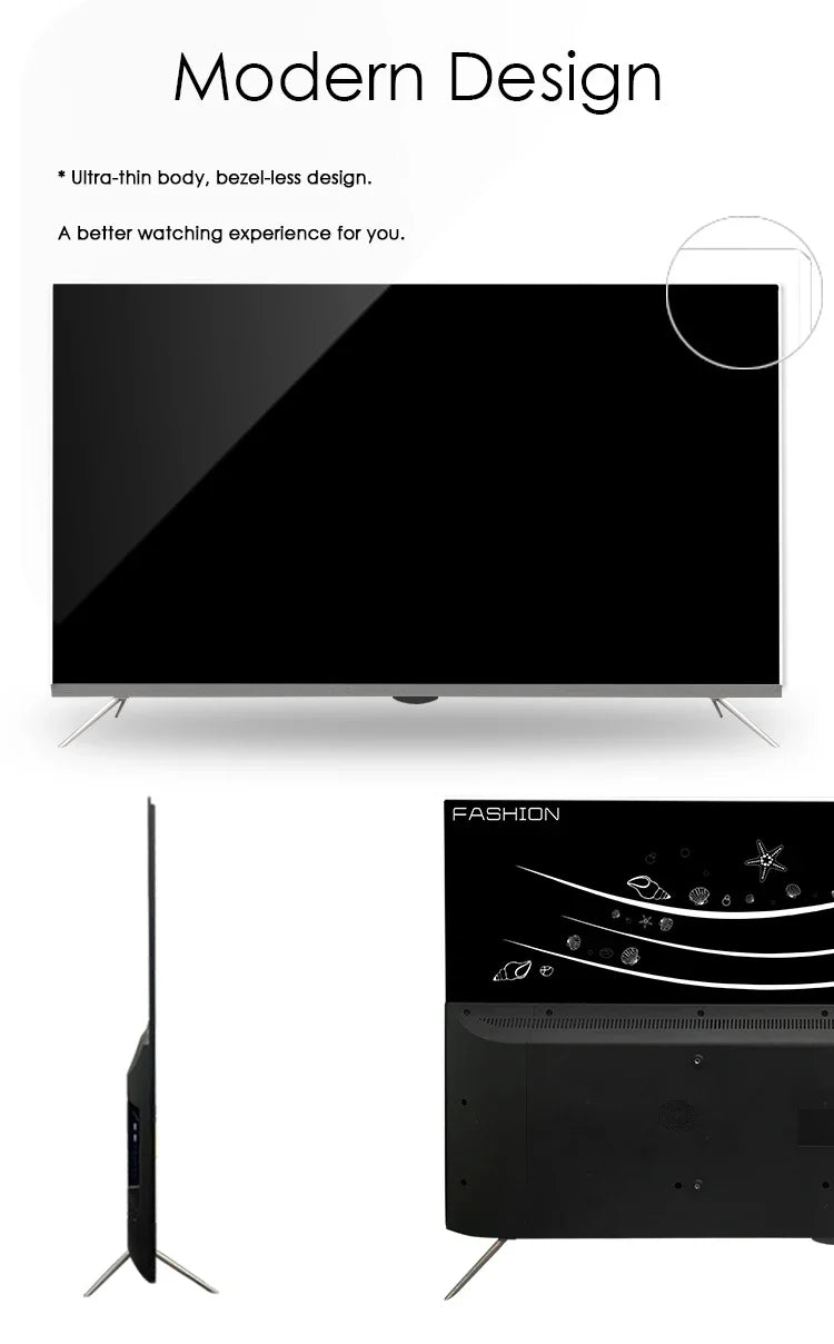 OLED TV 43 50 55 65 75 85 Inch 4K UHD WebOS Google Android Smart TV No Frame Ultra Thin LED Television OEM Manufacturer