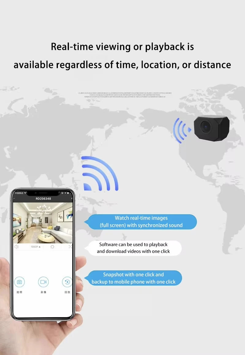 Wireless Camera 4K Surveillance Security Mini Video Cam Night Vision Motion Detect Camcorder Mini Cam Monitor Smart Home 2026
