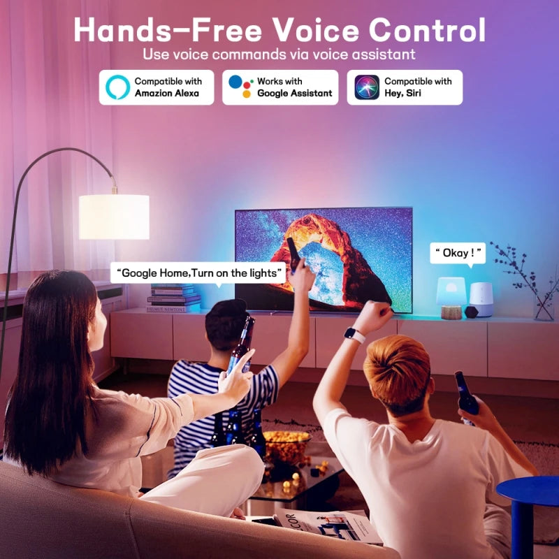 1-12pcs WiFi Smart LED Bulb Bluetooth Light Bulbs AC85-265V Dimmable Spotlight Bulb E27 RGB+CW+WW LED Color Change Lamp For Home