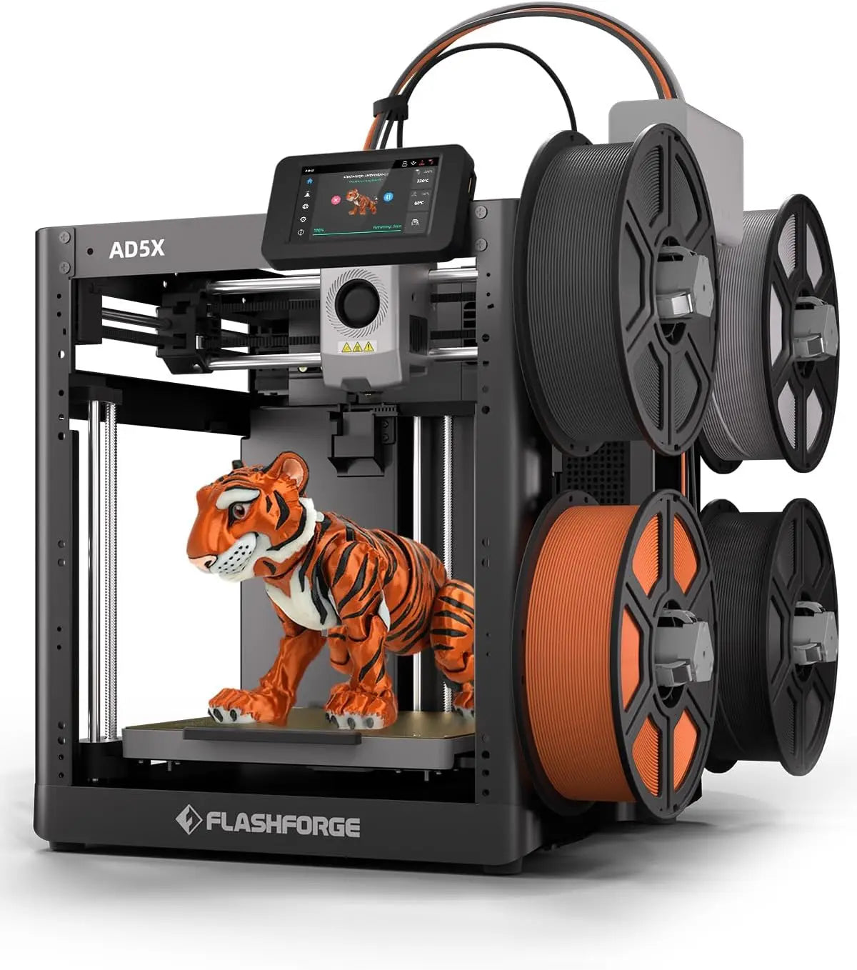AD5X Multi-Color 3D Printer, CoreXY 600mm/s High-Speed, 1-Click Auto Leveling, 300°C Direct Drive Extruder, 220x220x220mm Build