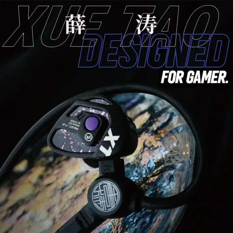 TANGZU X Angelears XueTao AE101 Purple Single Dynamic Driver In-Ear Monitor Gaming Headphones 10mm Glass Diaphragm Unit