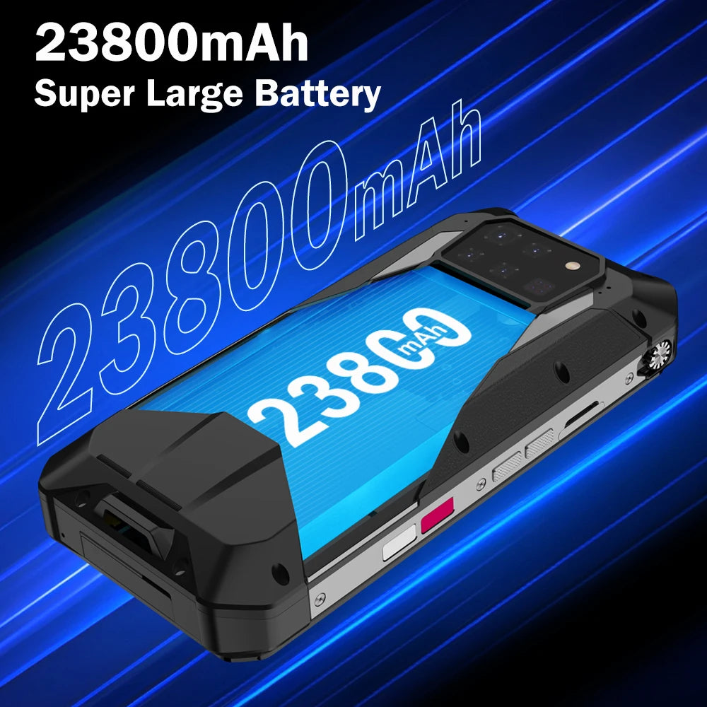 Unihertz Tank 3 Pro 8849 Rugged 5G Smartphone Android with 100 Lumens Projector 32GB 512GB 23800mAh 6.79" FHD Waterproof Phone