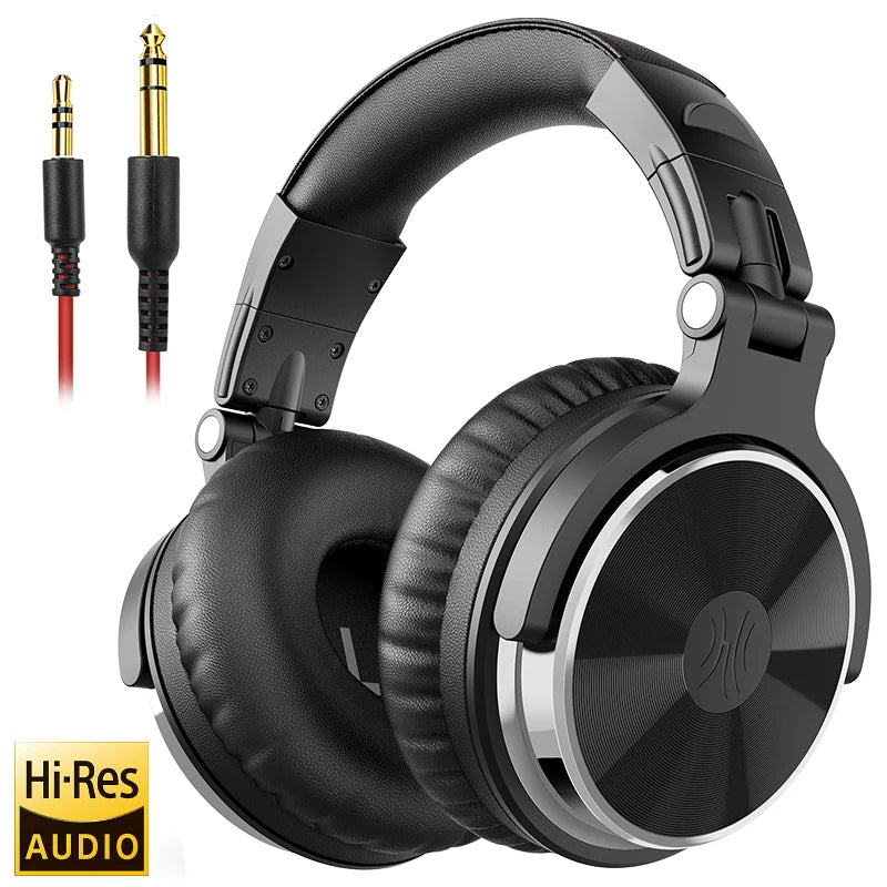 Oneodio Professional DJ Headphones Over Ear Studio Monitor Headset With Microphone HIFI Wired Bass Gaming Headset For Phone