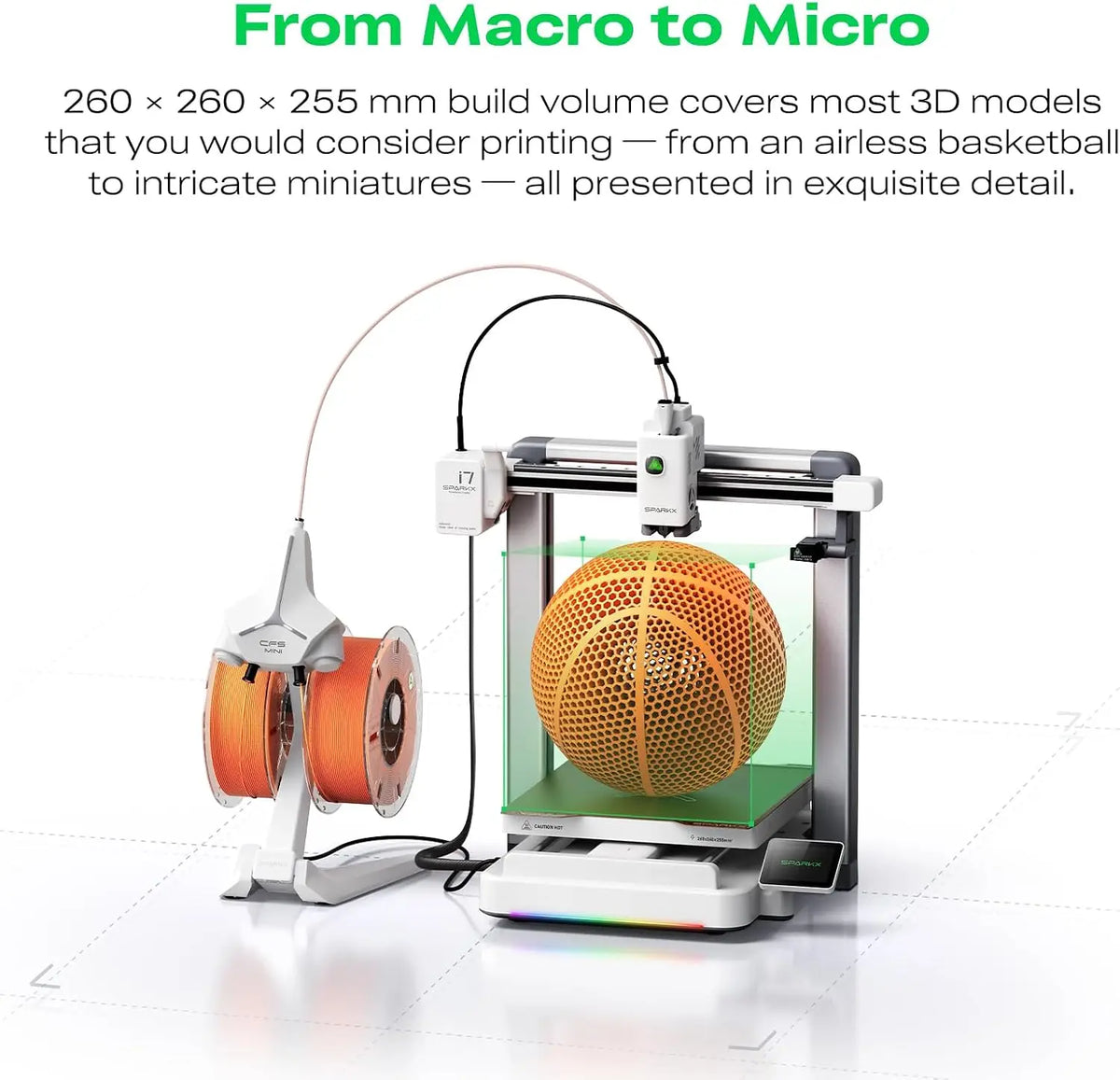 Creality I7 Combo 3D Printer, Multi Color with CFS Lite AI Photo to 3D Printing 500mm/s High Speed Auto-Leveling RGB Light 95% P