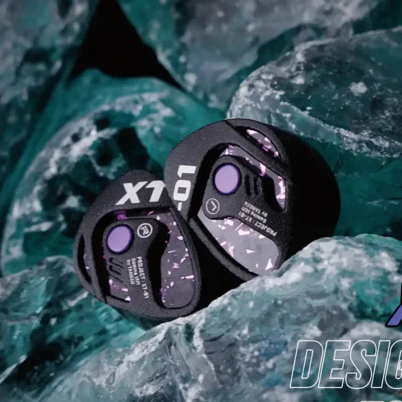 TANGZU X Angelears XueTao AE101 Purple Single Dynamic Driver In-Ear Monitor Gaming Headphones 10mm Glass Diaphragm Unit