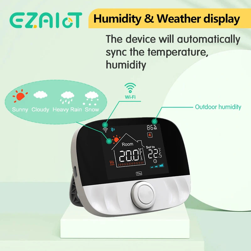 RF433 Wireless Thermostat WiFi/No WiFi Floor Heating Water Gas Boiler Home Room Tuya Smart Programmable Temperature Controller