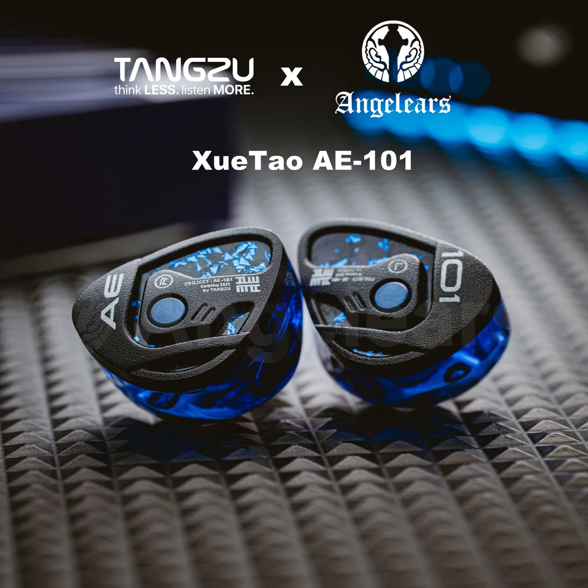 TANGZU X Angelears XueTao AE101 Purple Single Dynamic Driver In-Ear Monitor Gaming Headphones 10mm Glass Diaphragm Unit