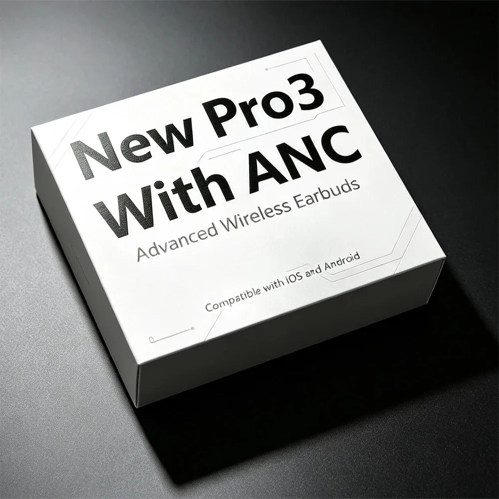 2026 New Air 3【 Pro3 】 Bluetooth Wireless Earbuds With Heart Rate Monitoring, Active Noise Cancellation Headphones, Waterproof for Daily Use, For IPhone IOS Smartphone, Gaming /Sports /Fitness Earphones.